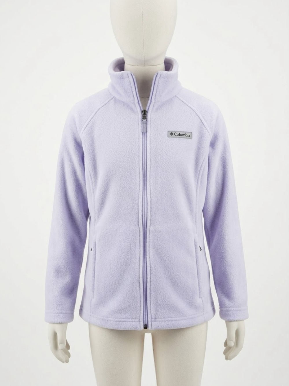 Columbia Girls' Light Purple Full-Zip Fleece Jacket